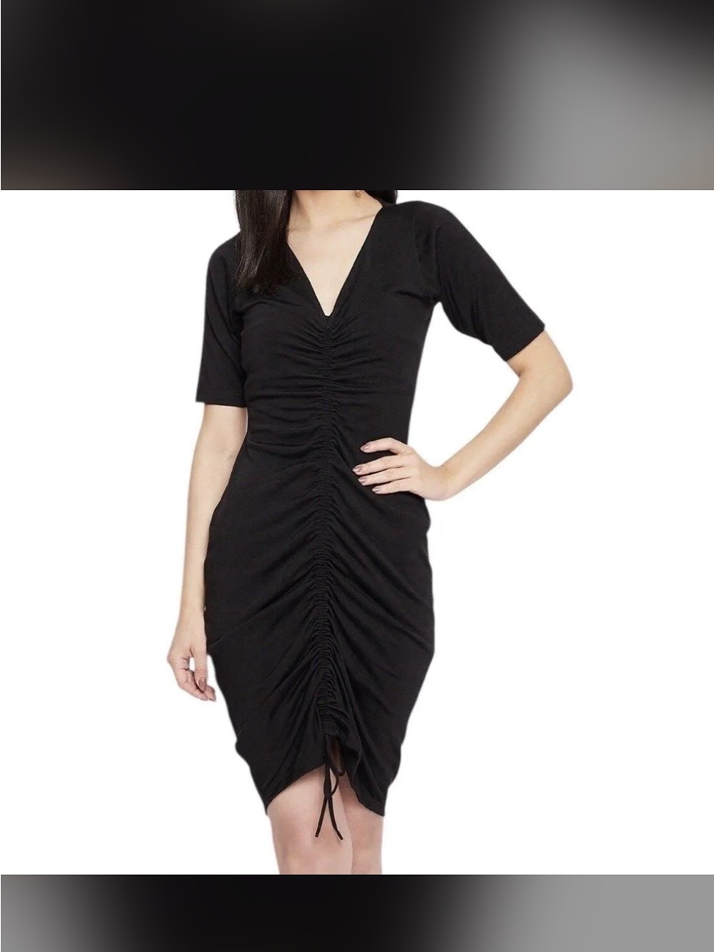 #251- Aritzia Wilfred Dress with Figure-flattering Ruched‎ Front